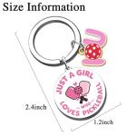 SOJUWEL Pickle Ball Gifts for Woman Pickleball Lovers Gifts Keychains Pickleball Jewelry for Women Girl Sister Girlfriend Friend Birthday Christmas Valentines Gifts for Pickleball Lovers Keyring