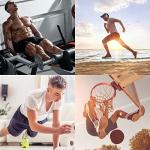 VPOS Gym Shorts for Men 5 Inch - Lightweight Mens Athletic Shorts Quick Dry Workout Running Shorts with Zipper Pockets (Black, Medium)