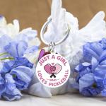 SOJUWEL Pickle Ball Gifts for Woman Pickleball Lovers Gifts Keychains Pickleball Jewelry for Women Girl Sister Girlfriend Friend Birthday Christmas Valentines Gifts for Pickleball Lovers Keyring