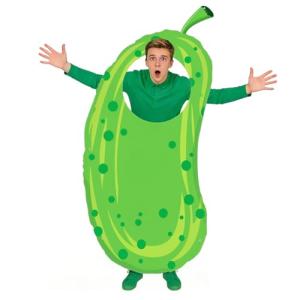 Large 71 x 36 Inch Pickle Photo Booth Backdrop, Funny Green Dill Pickle Party Decorations Big Dill Photo Prop for Pickle Theme Birthday Kind of a Big Dill Decor Pickleball BBQ Party Supplies