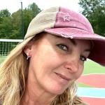 Pickleball Earrings, Handcrafted Studs (Magenta/Pink)