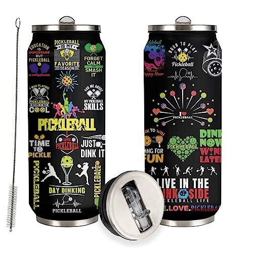 JDEIFKF Pickleball Tumbler Gifts for Women, Men - Pickle Ball Gift for Woman - Christmas, Birthday Gift for Pickle Ball Lovers-Pickleballs Cup Gifts for Women Girls Friends Sisters Players 17 Oz