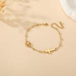 VULETO Pickleball Bracelet Gifts for Girls Women, Cross Link Chain Sport Accessories Birthday Christmas Christian Jewelry Gifts for Teen Girls 8-12 Team Coach Lover Player Gold Plated