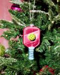 xo, Fetti Pickleball Paddle Ornament | Sports Tree Ornament, Sporty Chic, Stocking Stuffer, Girly Glam, Pinkmas