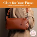 Lucky Feather Enamel Bag Charm/keychain - Pickleball