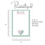Simple Personalized. "Things to do after Pickleball" sticky Notepad. To Do List. Pickleball Notepad, Pickleball Gifts, Pickleball Party Favors