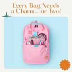 Lucky Feather Enamel Bag Charm/keychain - Pickleball