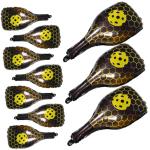 Alasum 10pcs Pickleball Foil Balloons and Racket Balloons Set Yellow Sports Party Decorations for 'birthday Pickle-themed Event Supplies