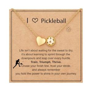 ESPVO Pickleball Necklace Gifts for Girls Stuff Accessories Sports Jewelry Ages 8-12 12-14 Teen Girl Team Women Mom Coach Player Things Items