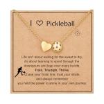 ESPVO Pickleball Necklace Gifts for Girls Stuff Accessories Sports Jewelry Ages 8-12 12-14 Teen Girl Team Women Mom Coach Player Things Items