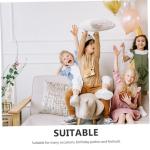 VANZACK 10pcs Yellow Pickleball Racket and Ball Foil Balloons Inflatable Sports Party Decorations for Birthday Celebrations and Themed Events