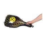 VANZACK 10pcs Yellow Pickleball Racket and Ball Foil Balloons Inflatable Sports Party Decorations for Birthday Celebrations and Themed Events