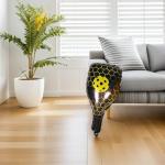 ibasenice 10pcs Inflatable Pickleball Racket and Ball Foil Balloons Yellow Sports Party Decorations for Birthday and Themed Event Supplies