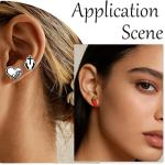 Pickleball Earrings for Women Cute 3D Shaped Wood Stud Earring Sports Hypoallergenic Jewelry Pickleballs Gifts Valentine's Day Birthday Gifts for Women,Mom,Her,Friends,Wife,Daughter,Sister