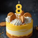 Fukaisu Pickleball Number Candle, Sport Theme Birthday Candle Pickleball Cake Topper Ball Theme Party Decorations for Birthday Game Day Celebration (Number 8)