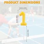 Fukaisu Pickleball Number Candle, Sport Theme Birthday Candle Pickleball Cake Topper Ball Theme Party Decorations for Birthday Game Day Celebration (Number 1)
