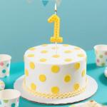 Fukaisu Pickleball Number Candle, Sport Theme Birthday Candle Pickleball Cake Topper Ball Theme Party Decorations for Birthday Game Day Celebration (Number 1)