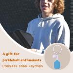 Pickleball Christmas Gifts for Men Women Friends Small Pickle Ball Keychain for Purse Backpack Accessories for Men Boys Pickleball Valentines Day Gifts for Him Boyfriend Pickle Ball Lovers Gift