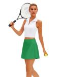 Stelle Women Skort High Waisted Tennis Skirt with Pockets Mini A Line Casual Skirts for Athletic Golf Pickleball (Kelly Green,L)