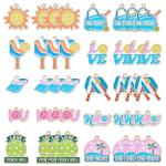 LEGENTLISUR 40Pcs Pickleball Charms for Jewelry Making Sports Enamel Charms for Bracelets Necklace Earring Keychains DIY Supplies