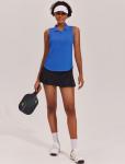 PINSPARK Women's Sleeveless Golf Shirts Moisture Wicking Polo Shirts V Neck Pickleball Shirts Racerback Golf Tank Tops,Royal Blue Large