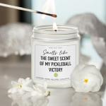 Tears of My Pickleball Opponents Lavender Wood Wild Apple Eucalyptus Candle 9OZ - Pickleball Gifts for Women Men, Sports Player Pickle Ball Gifts for Dad Mom Uncle Aunt Boyfriend Girlfriend Coach