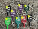 Pickleball Keychain Bag Tag Charm Custom Name Personalized (Bag Tag)