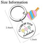 Pickle Ball Gifts for Woman Funny Pickleball Gifts Keychains Pickleball Gift Ideas Gifts for Pickleball Lovers Women Sister Girl Friend Birthday Christmas Valentines Pickle Ball Accessories Keyring ﻿