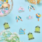 LEGENTLISUR 40Pcs Pickleball Charms for Jewelry Making Sports Enamel Charms for Bracelets Necklace Earring Keychains DIY Supplies
