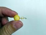Pickleball Earrings, Pickleball Accessory, Yellow Mini Ball Earring, Stud & Dangle