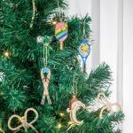 Mrchtmas Christmas Pickleball Paddles Ornaments, Christmas Tree Ornament, Hanging Ornaments Pickleball Ornament Gifts for Sisters Mom Grandparent Women Men