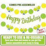 Pickleball Birthday Party Decorations Green Pickleball Happy Birthday Banners Decorations for Sport Theme Party Baby Shower Supplies