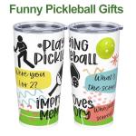 MINYJHZ Pickleball Tumbler 20 oz, Funny Pickleball Gifts for Women Men, Playing Improves Memory Travel Mug Vacuum Insulated Stainless Steel Coffee Cup