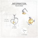 YAFEINI Pickleball Necklace 925 Sterling Sliver Pickleball Paddle and Ball Pendant Necklace Pickleball Jewelry for Women Pickleball Lovers Gifts