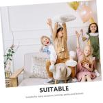 Toyvian 10pcs Pickleball Foil Balloons Set Yellow Racquet and Ball Shapes Sports Themed Party Decorations and Adults Birthday Celebration