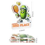 Upgraded 3PCS Pickleball Trophy Funny, Pickleball Medals 1st 2nd 3rd, Acrylic Pickle Ball Tournament Prize for Pickle Baller Competitions