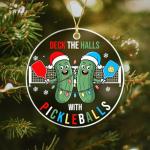 Funny Pickleball Ornament 2025, Pickleball Christmas Tree Decorations, Gifts for Pickleball Lovers, Pickleball Gifts for Men Women, Holiday Pickleball Decor