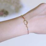 Gold/Silver Pickleball Bracelets for Women Adjustable Colourful Chain Pickleball Bracelet Gifts for Pickleball Lovers Sport (Pickleball Bracelet Gold)