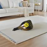 Beavorty 10pcs Jumbo Pickleball Rackets and Balls Shaped Aluminum Foil Balloons for Sports Birthday Party Decorations Yellow Sports Themed Party Supplies