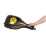 Toyvian 10pcs Pickleball Foil Balloons Set Yellow Racquet and Ball Shapes Sports Themed Party Decorations and Adults Birthday Celebration