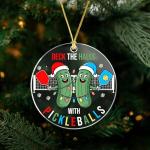 Funny Pickleball Ornament 2025, Pickleball Christmas Tree Decorations, Gifts for Pickleball Lovers, Pickleball Gifts for Men Women, Holiday Pickleball Decor