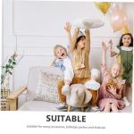 Adorainbow 10pcs Yellow Pickleball Racket Foil Balloons Inflatable Sports Party Decorations for Birthday and Themed Pickle Sport Events