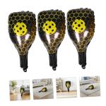 Beavorty 10pcs Jumbo Pickleball Rackets and Balls Shaped Aluminum Foil Balloons for Sports Birthday Party Decorations Yellow Sports Themed Party Supplies