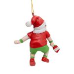 Santa Claus Playing Pickleball Christmas Tree Ornament