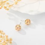 VULETO Pickleball Earrings for Women, 3D 14K Gold Pickleball Stuff Hypoallergenic Sports Earrings Accessories for Sports Lovers Fan Teenager Coaches Jewelry Gifts