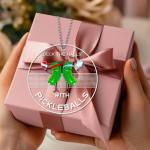 Pickleball Ornament, Pickle Ball Ornaments for Christmas Tree, Acrylic Sports Ornaments, Funny Pickleball Gifts for Women Men, Pickle Lover Gifts