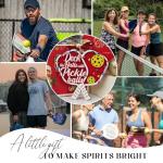 Pickleball New Year Gift Ornament 2025-2 Layer Pickle Ball Ornaments for New Year Gift - Pickleball Gifts for Women, Men Players - Pickle Ball Gifts - Deck The Halls with Pickleballs