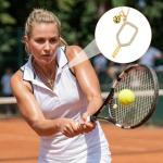 HekouJiub Pickleball Necklace, Gold Jewelry Necklaces, Stainless Steel Pickleball Jewelry for Women, Pickleballs Pendant Necklace for Pickleballs Lovers, Valentine'S Day, Game Day, Birthday Gift