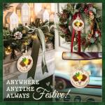 CHOANG Pickleball Christmas Ornament - Funny Wood Holiday Decor for Pickleball Lovers, Paddle and Ball Tree Hanging Gift for Player, Coach, or Team - Sports Xmas Keepsake, 2 Layer Wood