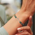 Sistble Pickleball Gifts for Women, Gifts for Pickleball Lovers Pickleball Bracelets Natural Stone Beaded Bracelets Mothers Day Birthday Pickle Ball Gifts for Women Handmade Jewelry